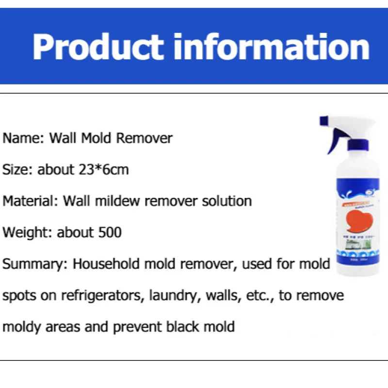 Multi-purpose Wall Mold Remover Mildew Stain Remover is non-toxic and harmless to prevent recurrence For Toilet Tile Seams Wash