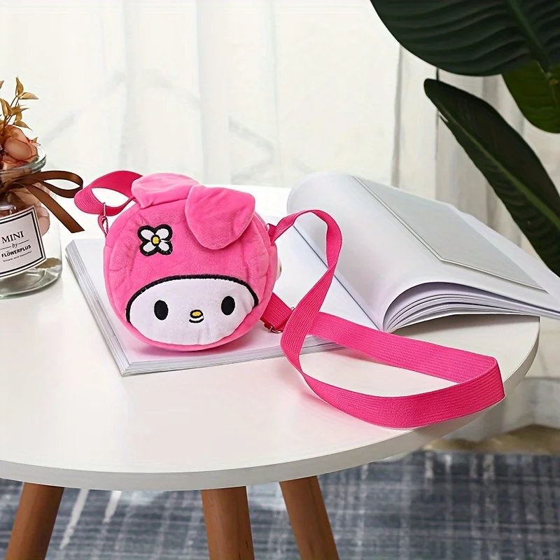 1pc Children's cartoon shoulder crossbody bag - One ear Rabbit