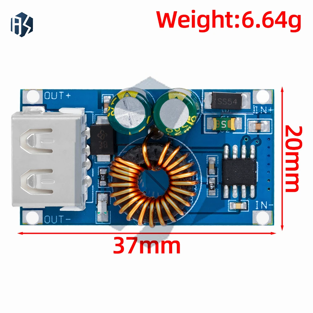 ‌12V/24V to USB-C Fast Charger Module – QC3.0/FCP/SCP 18W DC-DC Converter with 5V-12V Adjustable Output | 95% High Efficiency