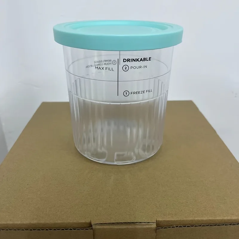 Replacement Pints Containers with Lids Compatible with Ninja Creami Deluxe NC500 NC501 Family Size Ice Cream Storage Cups Set