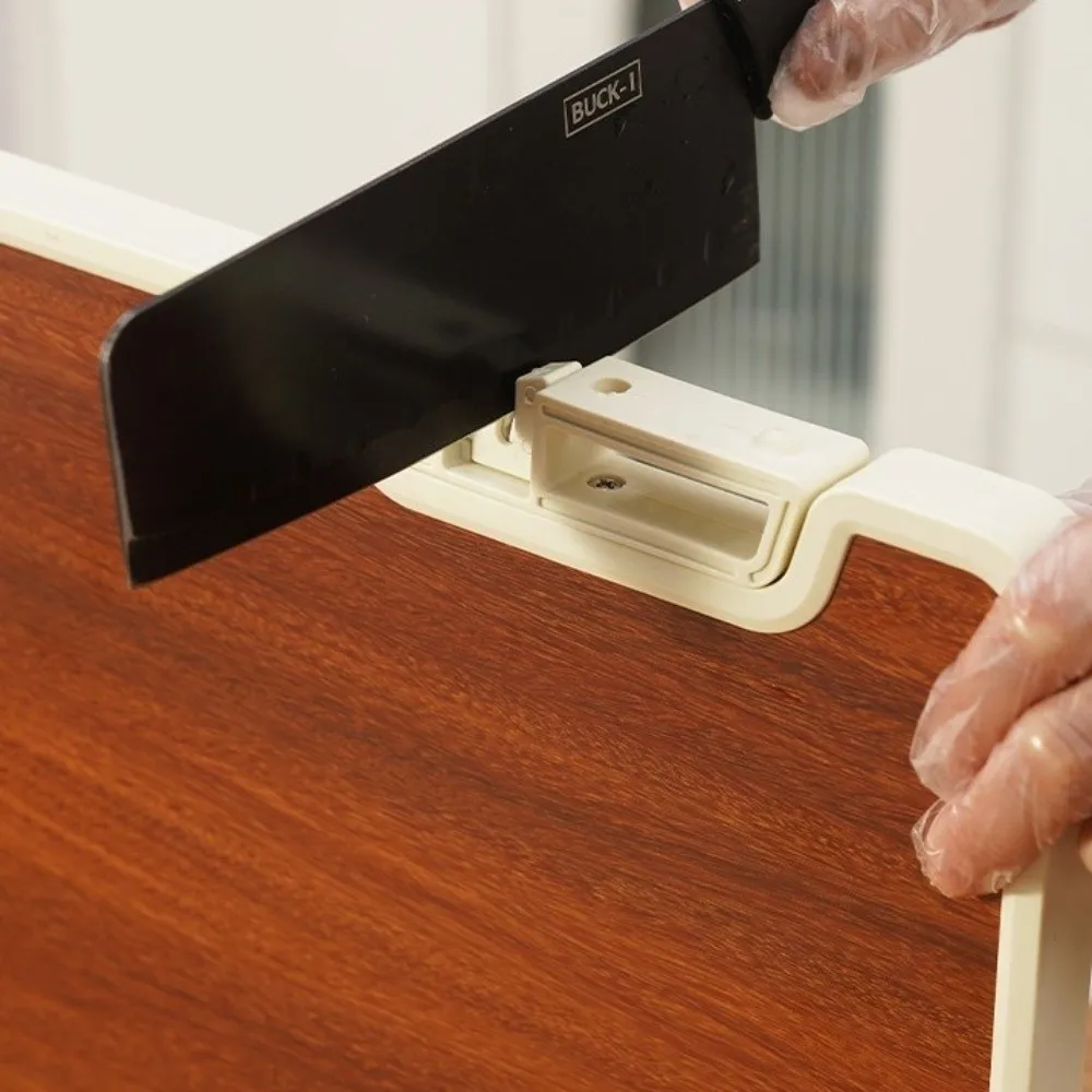 

Double-sided Kitchen Chopping Board Wood Mildew-proof Fruit Cutting Board Stand Design with Sharpening Stone Chef Chopping Block