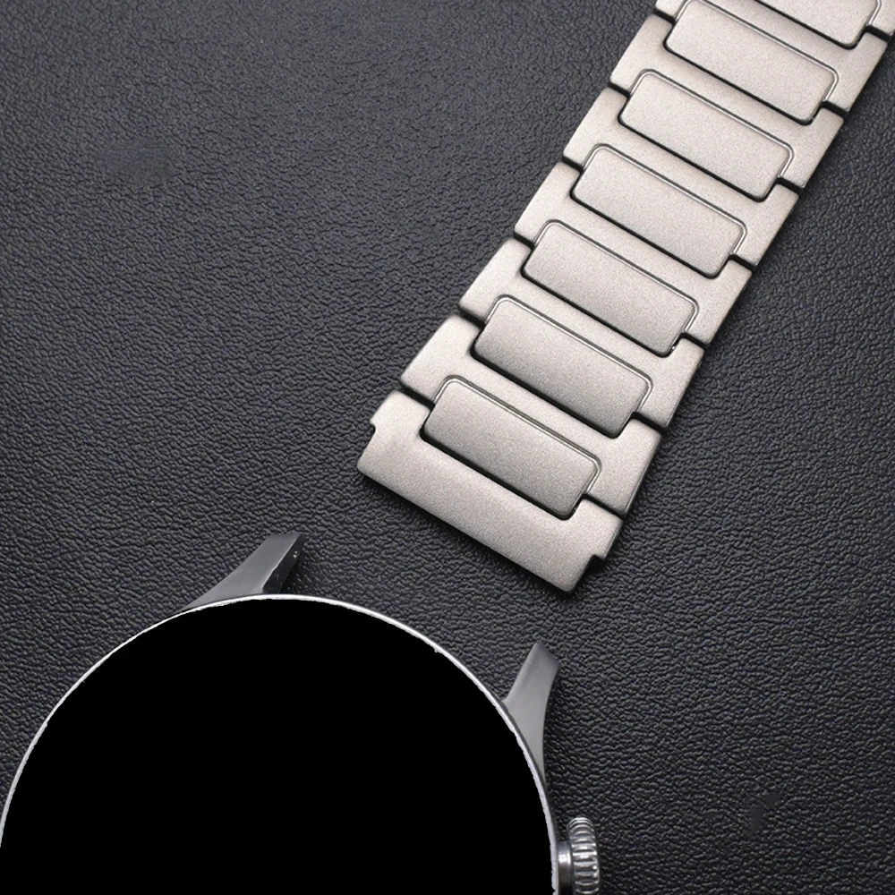 22 مللي متر حزام تيتانيوم لساعة هواوي GT6 Pro 46 مللي متر GT5 Pro GT4 46 مللي متر حزام معدني فاخر للرجال لساعة Amazfit Balance GTR 4 3 2