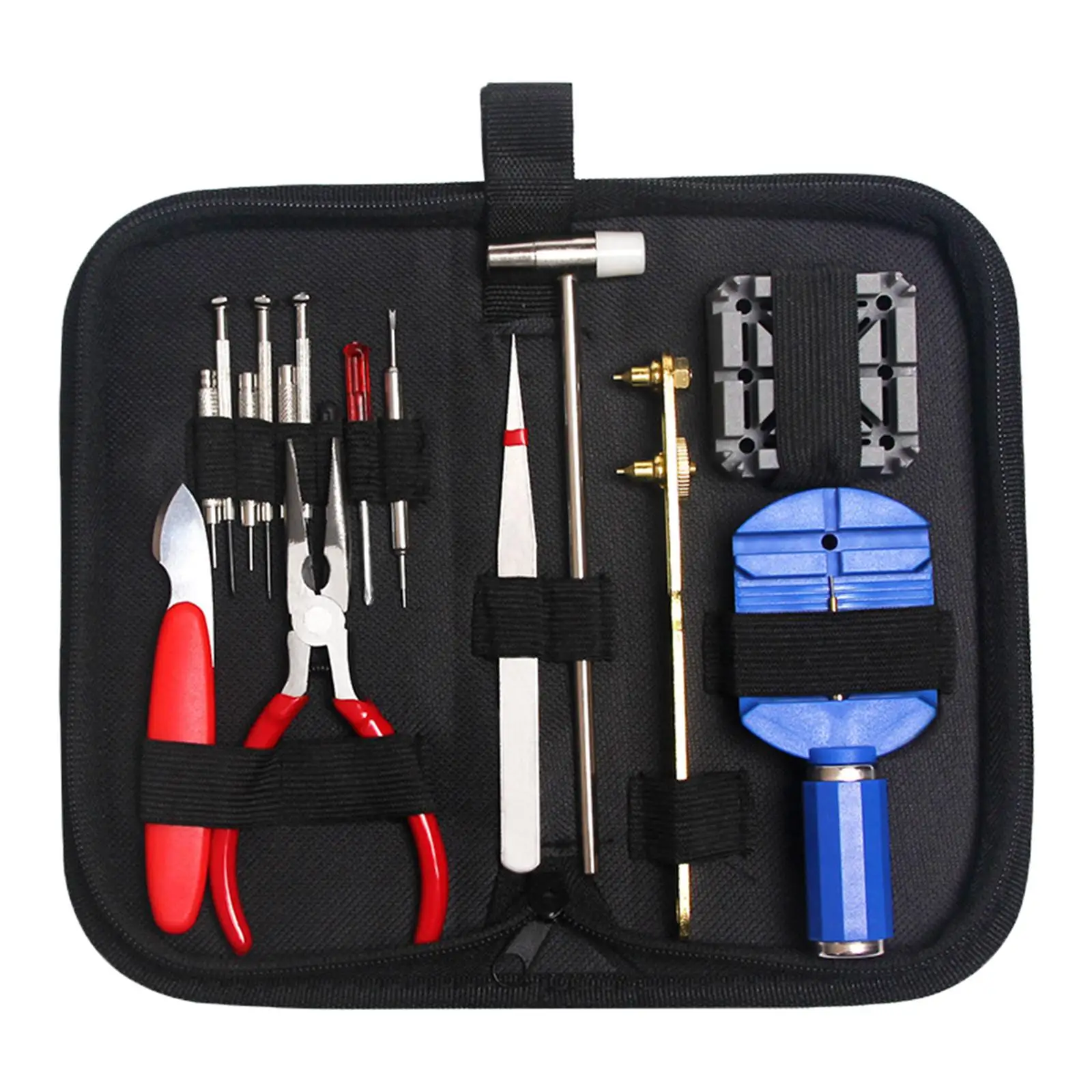 Kit d'outils de réparation de montre, ouvre-boîtier arrière pour démontage du bracelet, 16 pièces