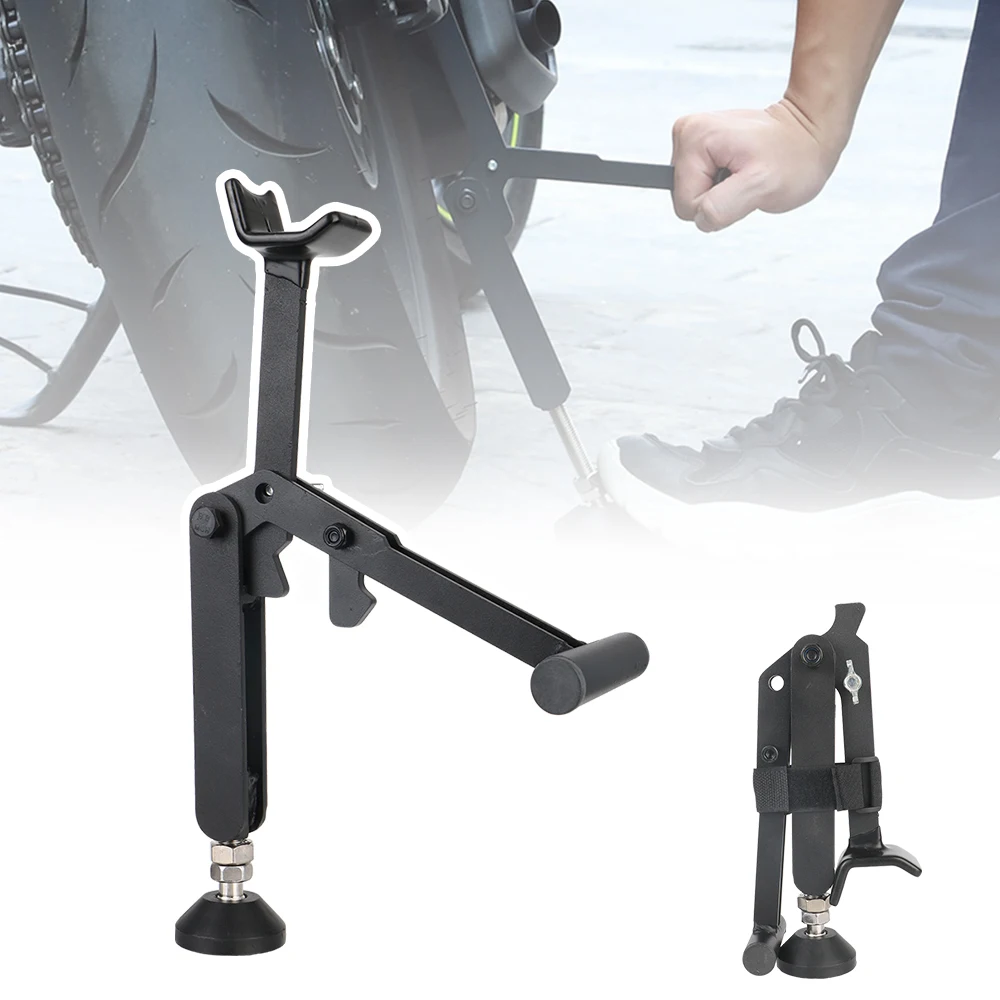 

Energy Saving Motorcycle Wheel Support Side Stand Paddock for Dirt Bike Portable Lifting Frame Stable Swingarm Lift