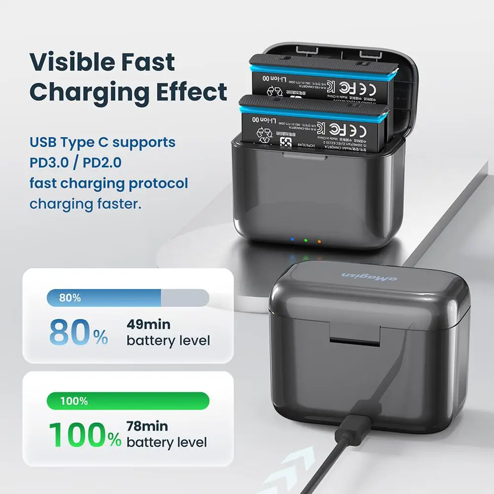 

Insta360 X4 Fast Charging Box and Original Battery For Insta 360 ONE X 4 Charger Hub Accessories V4I4