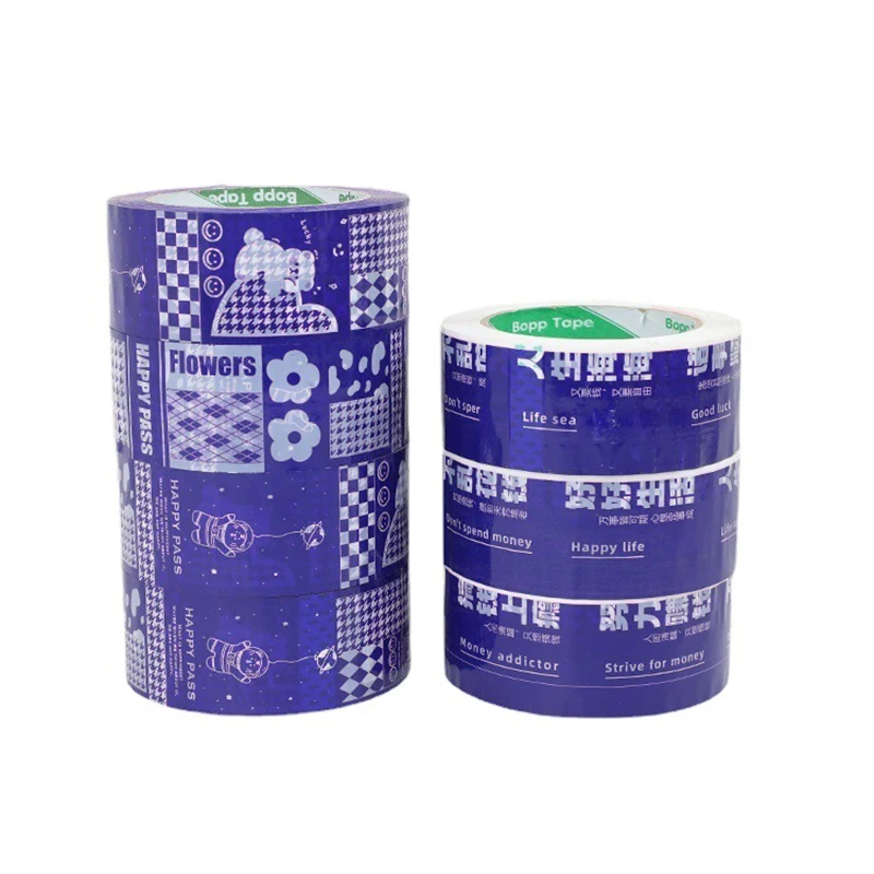 4.5cm x 100M Blue Plastic Packing Tape Sealing Tapes for Gift Box Logistics Courier Package Supplies