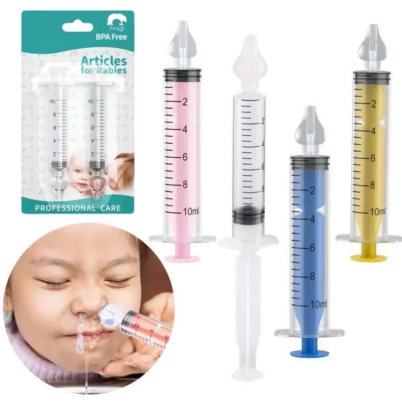 10ML/20ML Baby Nasal Aspirator Syringe Baby Nose Cleaner Rhinitis Nasal Washer Irrigator Needle Baby Nose Washing for Children