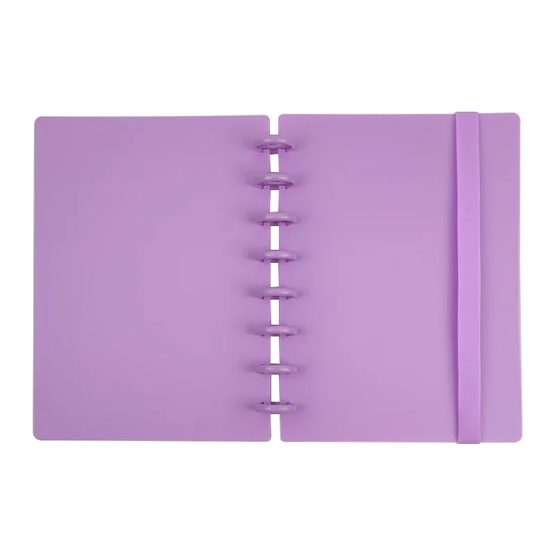 DIY Mushroom Hole A5 Diary Notebook Accessories Colour Binder Cover Binding Discs Ring Elastic Strap Office and School Supplies