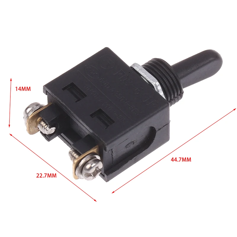 (YY) 1 قطعة 2025New زر التبديل التبديل زاوية طاحونة الحفر الكهربائية مطرقة كهربائية النحاس اتصالات تبديل التبديل 15A/125 فولت 8A/250 فولت #6