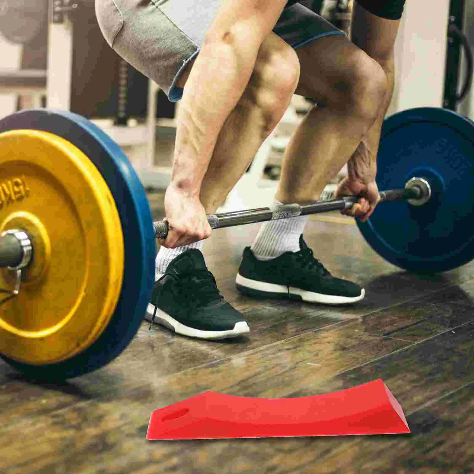 

Barbell Plate Protection Pad Wear-resistant Mat Deadlift Wedge Anti-slip for Cushion Bumper Silica Gel