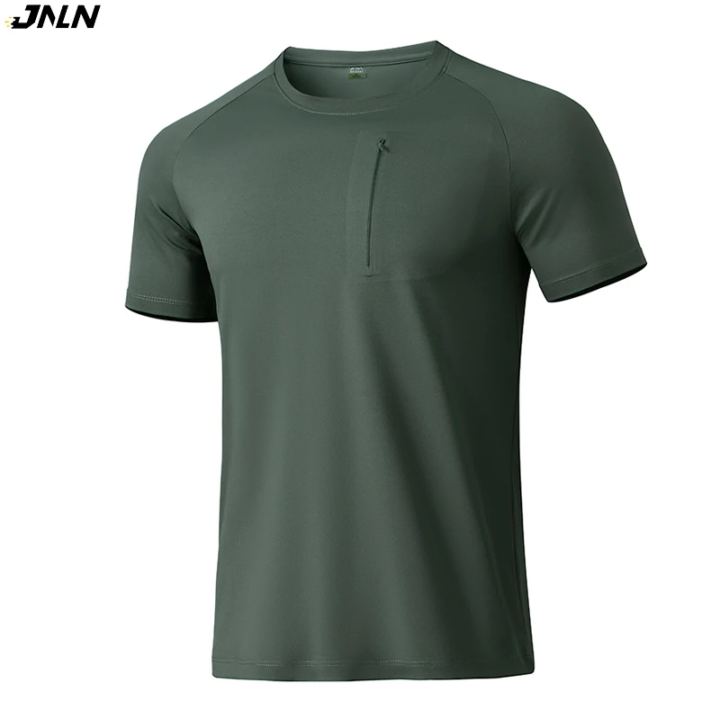 

JNLN Men's Hiking Short Sleeve Shirts Quick Dry Cooling T-Shirt Climbing Trekking Mountaineering Functional Short Sleeve Tee