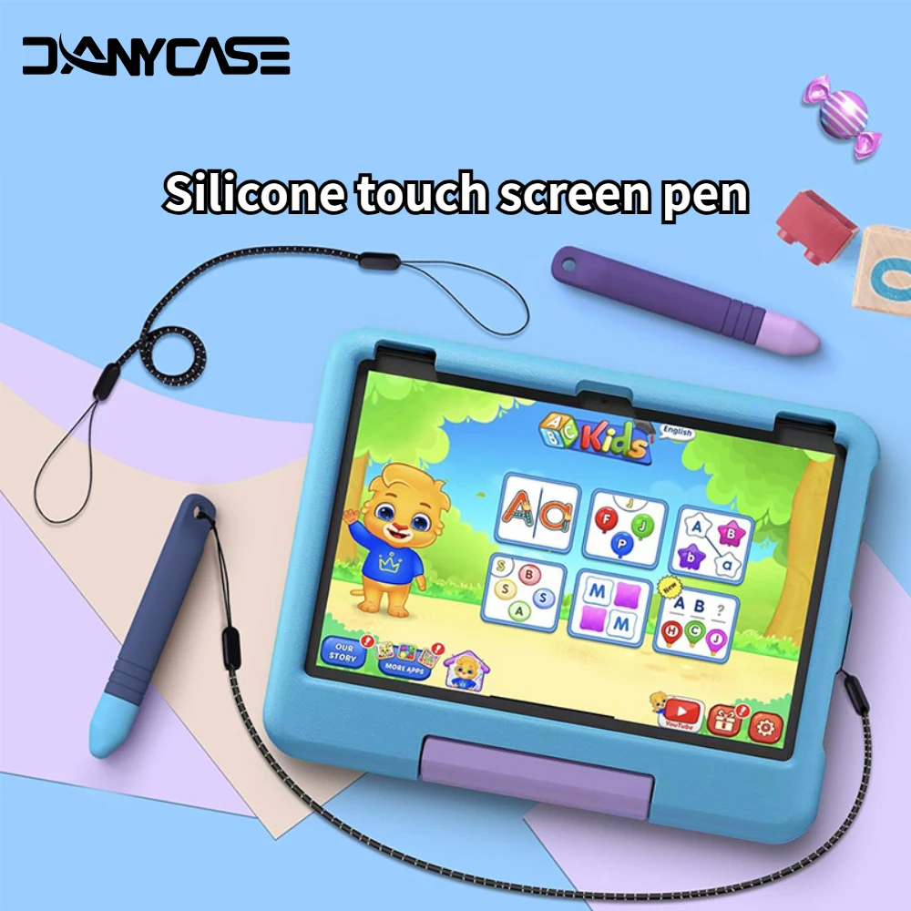 Suitable for Kid's Silicone Capacitive Pens Touch Screen Tablet Stylus Pencil Universal Touch Screen Pen for iPad Pro Air