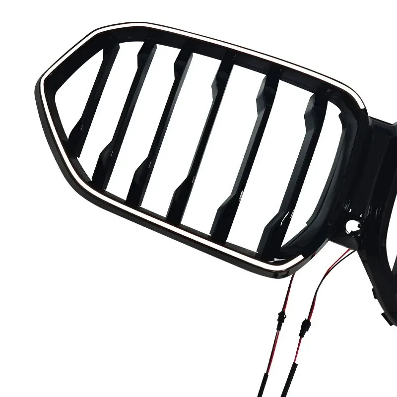 Suitable for 2020-2022 X6 BMW G06 Single Line Model with Illuminated LED Car Lights Black Grille