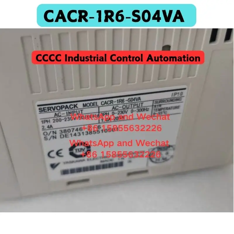 Used OEM disassembled parts CACR-1R6-S04VA drive Functional test OK Quick delivery