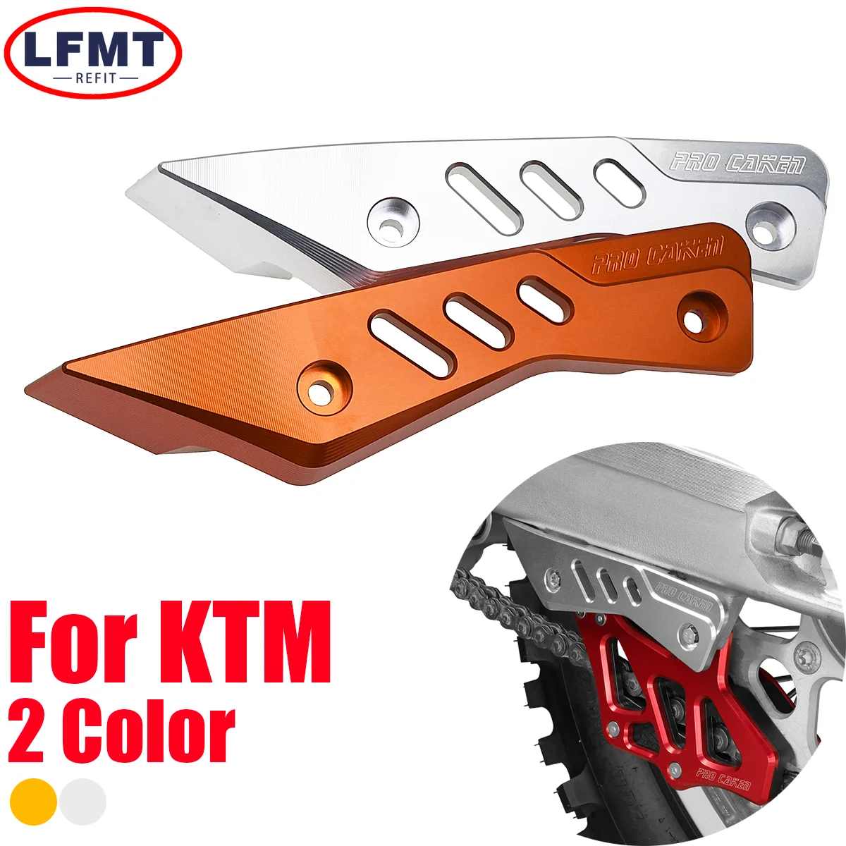 

NEW 2024 CNC Motorcycle Chain Guide Cover Guard Swingarm Swing Arm Protector For KTM 125-450SX SXF 85SX 200-500 XCW XCFW EXCF