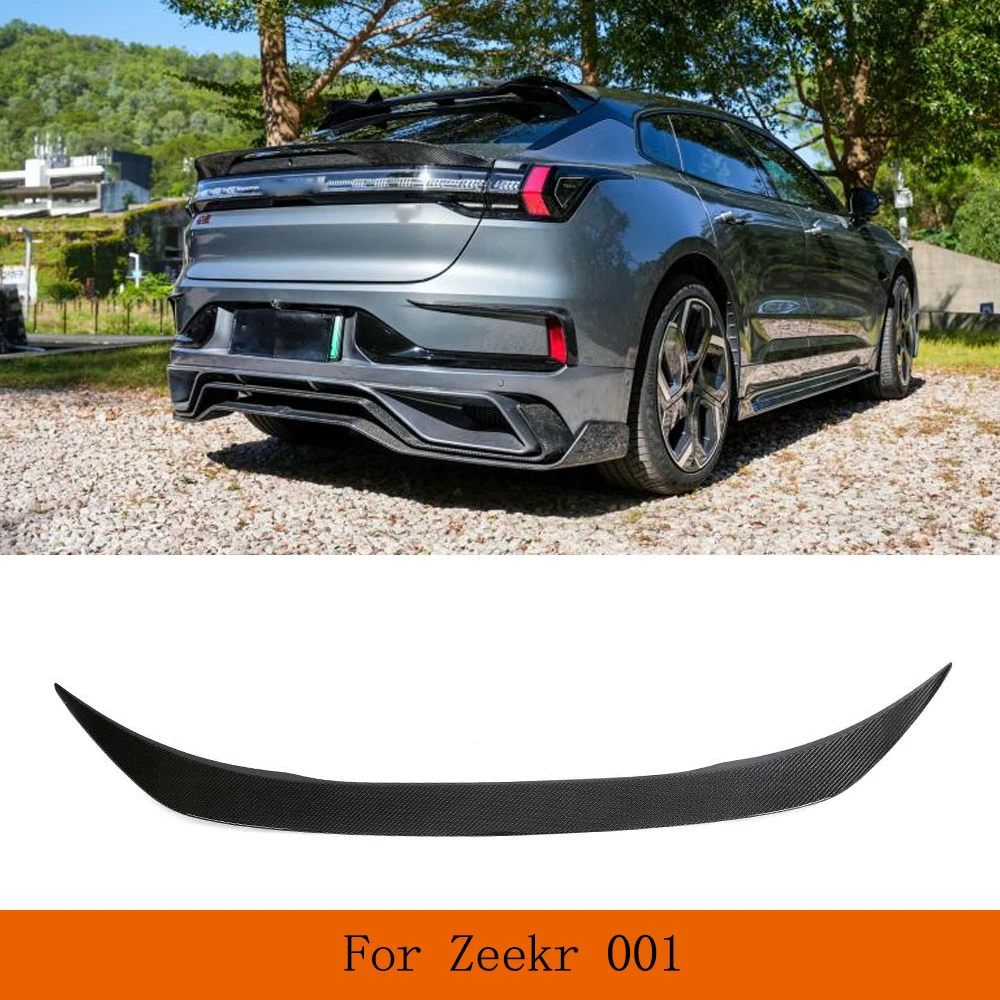 

Car Rear Racing Carbon Fiber Spoiler Trunk Tail Rear Wing Spoiler For ZEEKR 001 2021-2023 EV MC Sport Wing Zeekr Car Accessories