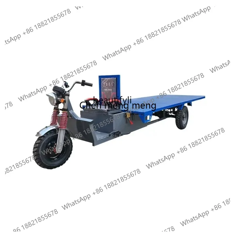 ss26 Pull Goods Electric Tricycle Factory Transport Agricultural Battery Car Stall Platform Trolley