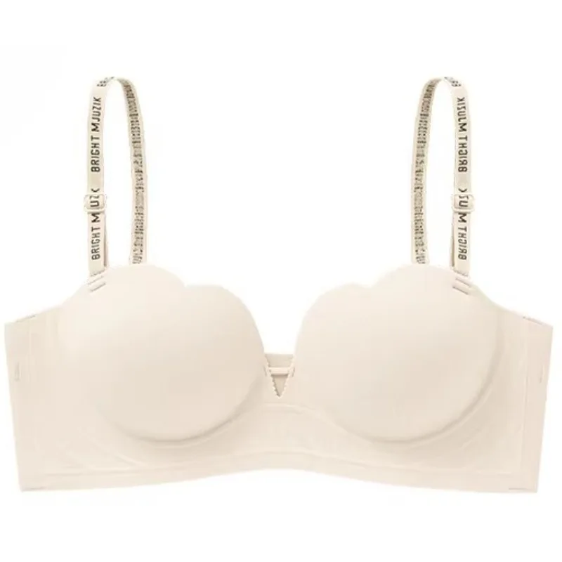 Sujetador de 8cm de grosor para mujer, copas AA, media copa, con dibujos animados, cómodo, lencería atractiva