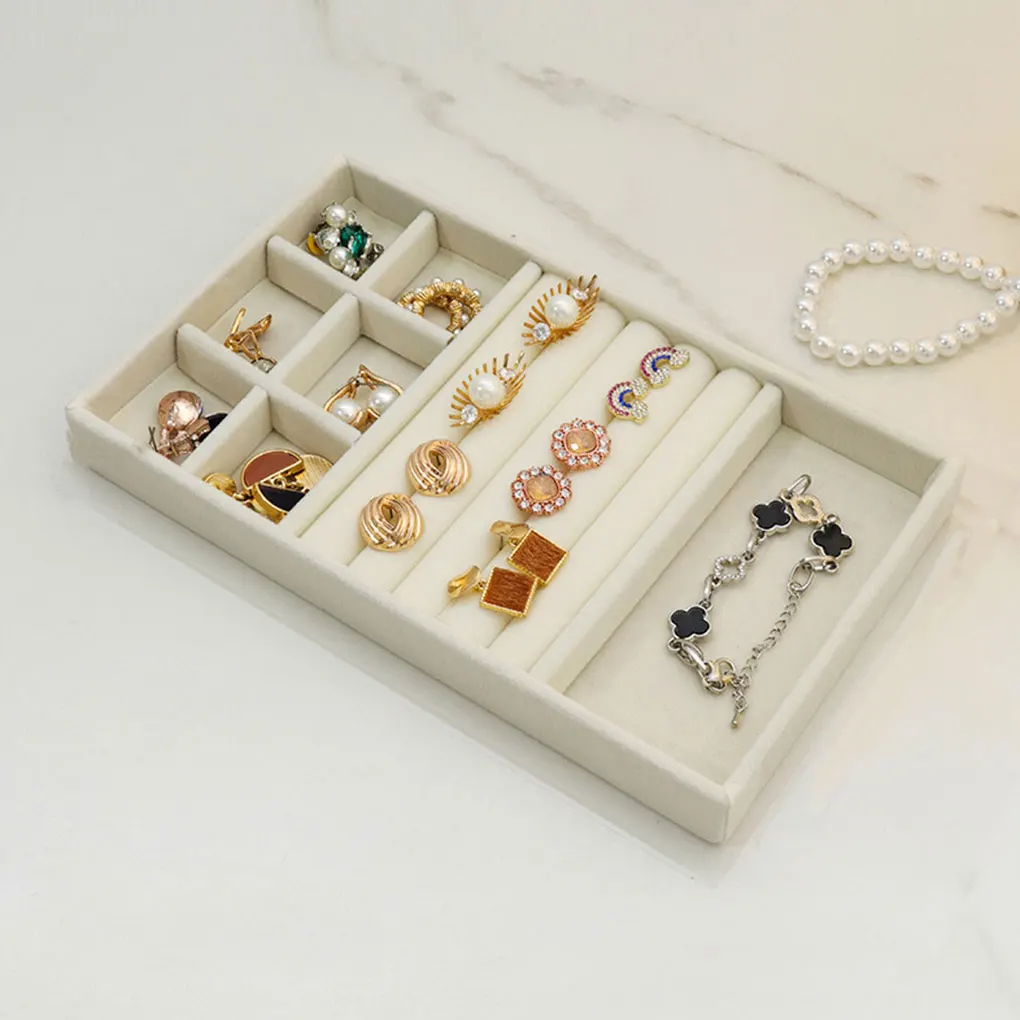 

Jewelry Tray Organizer With Detachable Grids For Easy Organization Organizer Box Ring Display