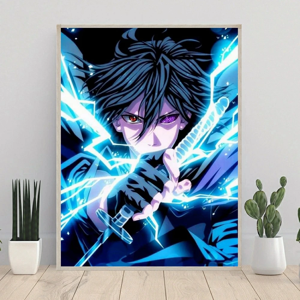 Uchiha Sasuke 5D DIY Diamond Painting Cross Stitch Naruto Japan Cartoon Mosaic Embroidery Rhinestones Home Decor Kids Gift