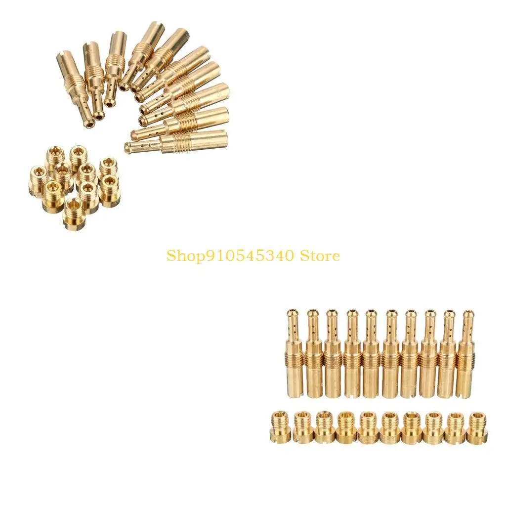 

U2JA 20 Pcs Carburetor Main Jets Kits 10 Carburetor Main Jets with 10 Slow Jets