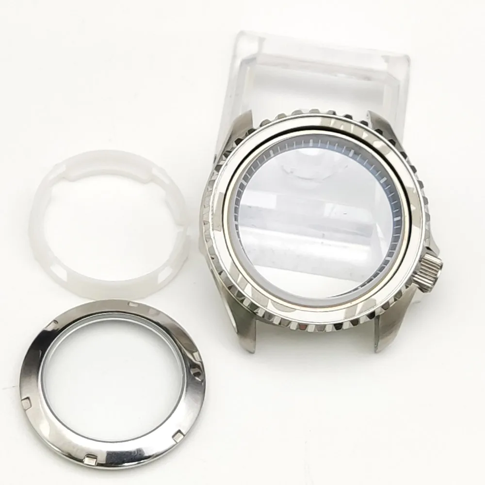 

42.5mm sapphire glass suitable for NH35 NH36 movement 904L fine steel abalone case ceramic outer ring polishing