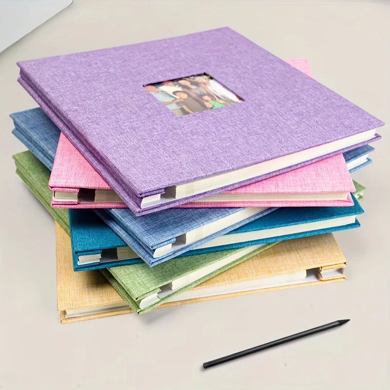 Album Self-adhesive 40 page scrapbook album DIY picture book, family baby and wedding gifts, gift pens and plastic scrapers