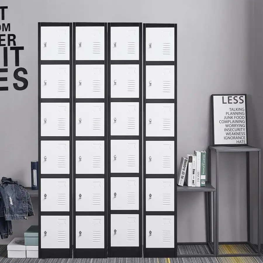 خزانة خزانة فولاذية شديدة التحمل 6 أبواب 6 طبقات تخزين آمن لخزائن المدارس، موظف المكتب، صناعة تنظيم المنزل في صالة الألعاب الرياضية