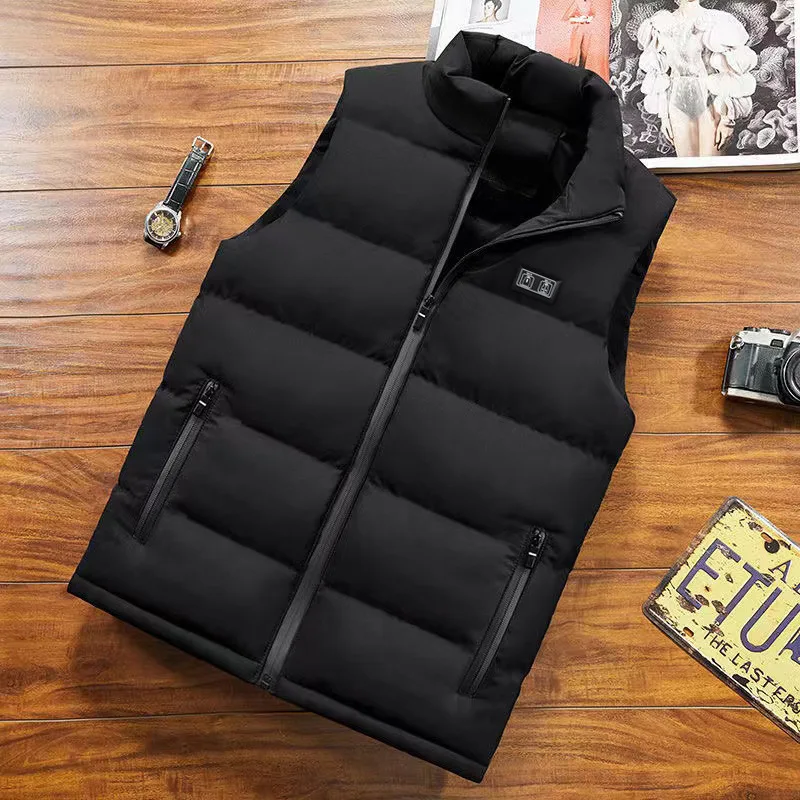 Gilet riscaldante intelligente Gilet elettrico Giacca in cotone Riscaldamento USB Abbigliamento invernale per riscaldare Piumini da uomo