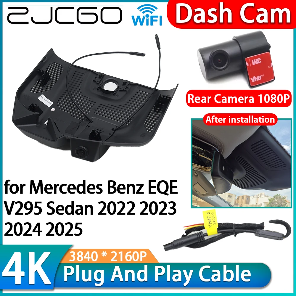 Für Mercedes Benz EQE V295 Limousine 2022 2023 2024 2025 4K 2160P WLAN DVR OEM Auto-Videorekorder Dashcam Front- und Heckkamera