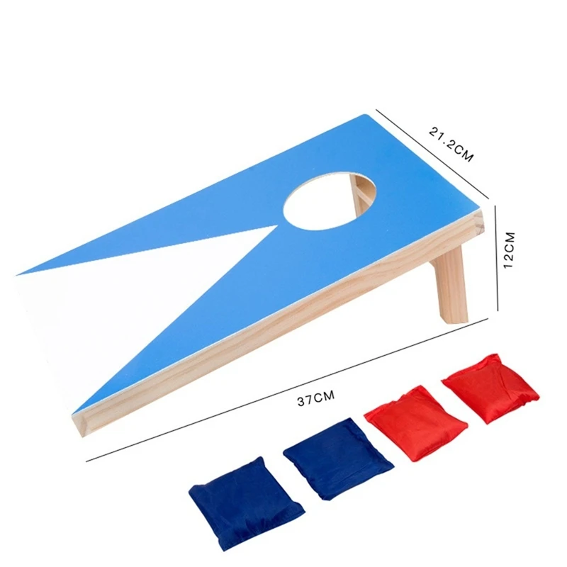 Zestaw gier Cornhole z 4 workami fasoli - idealny do zabawy w pomieszczeniach i na zewnątrz, idealna gra w rzucanie torby dla dziecka