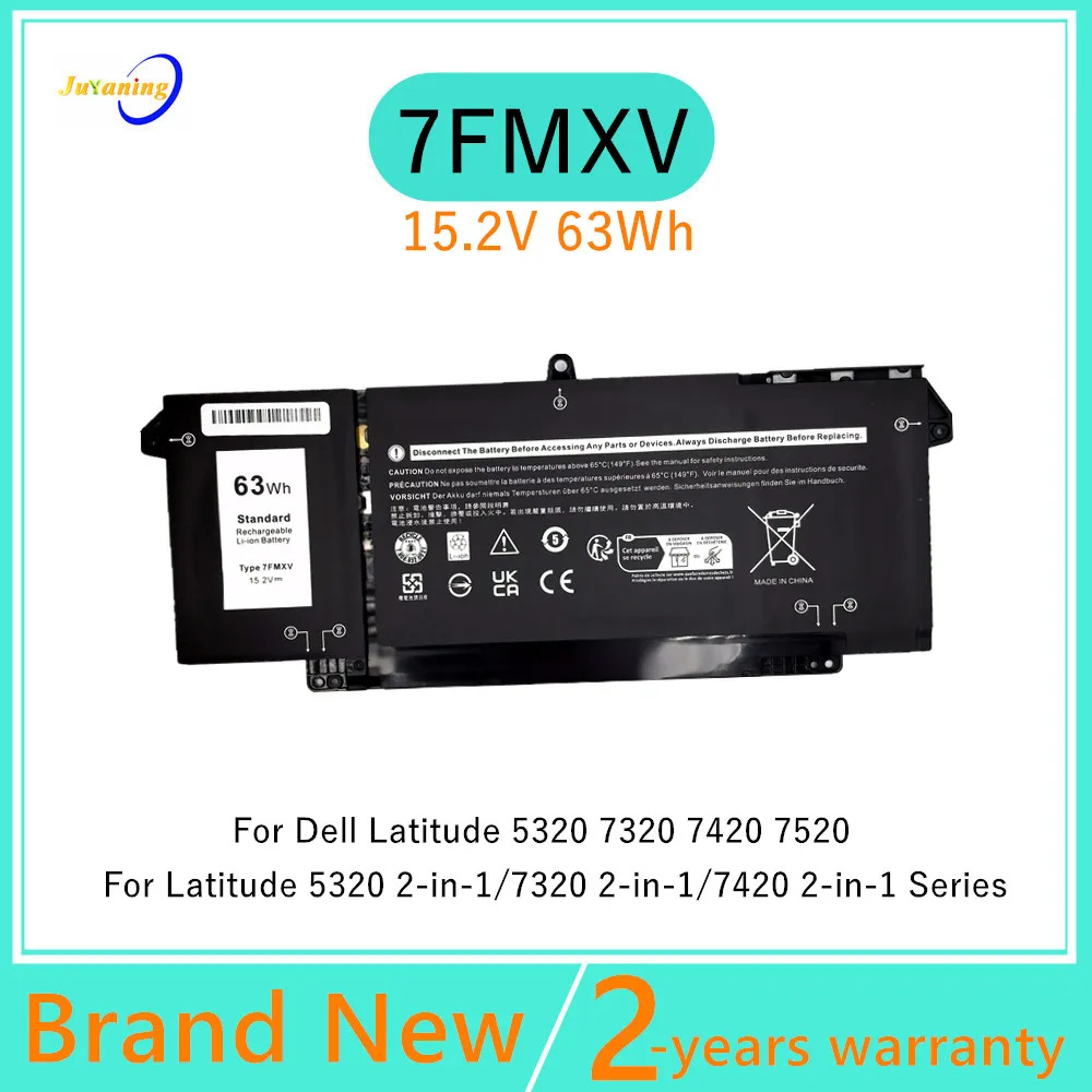 

Laptop Battery for DELL Latitude 13 5320 14 7320 7420 7520 Series HDGJ8 MHR4G TN2GY 4M1JN 7FMXV 9JM71
