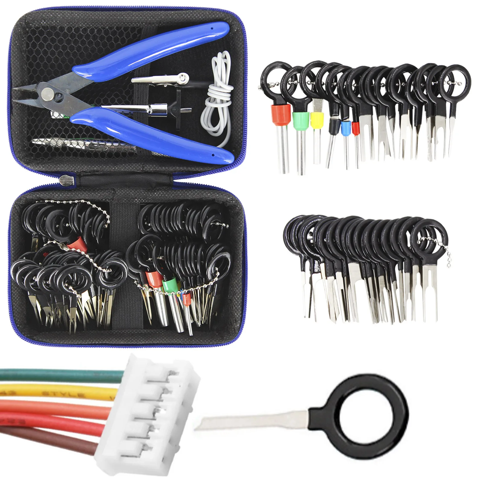 Car Terminal Removal Electrical Wiring Crimp Connector Pin Extractor Kit Auto Electric Repair Hand Tools Kit Accessories