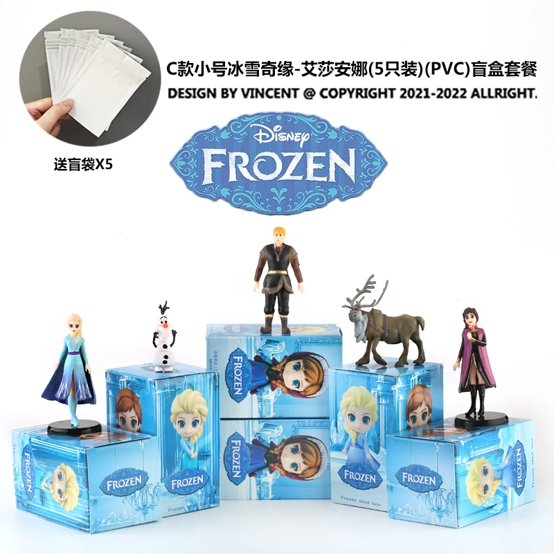 Disney Frozen Elsa Anna olaf Blind Box Regali per bambole Modello giocattolo Figure anime Colleziona ornamenti