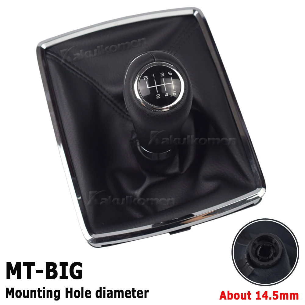 Autoteile 6-Gang-Schalthebelknauf mit PU-Ledermanschette für Mercedes Benz W204 C204 C63 C300 C250 W207 A207 W212 2008-2014 – Detail 6