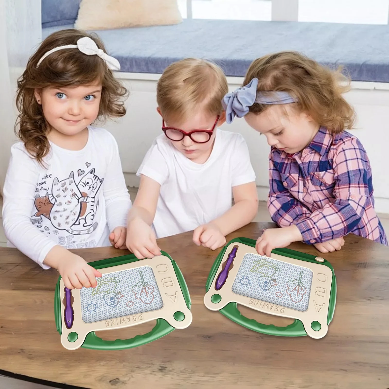 Magnetic Drawing Board Doodle Sketch Pad For Kids Erasable Doodle Writing Board