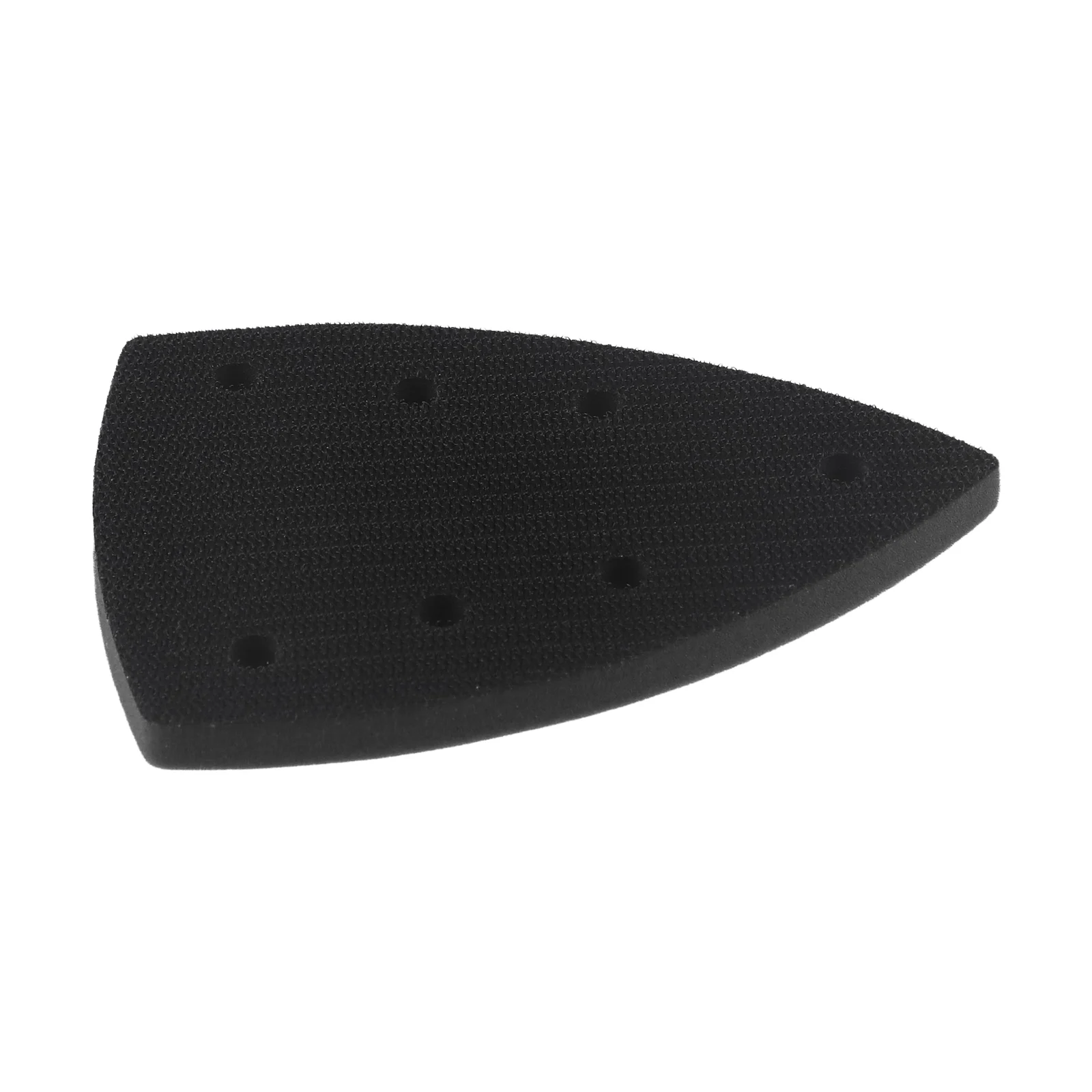 Almohadilla de lijado de repuesto, placa de respaldo Triangular, almohadilla de lijado de espuma de PU, almohadilla de respaldo de papel de lija de 7 agujeros para lijadora, herramientas abrasivas, 1 ud.