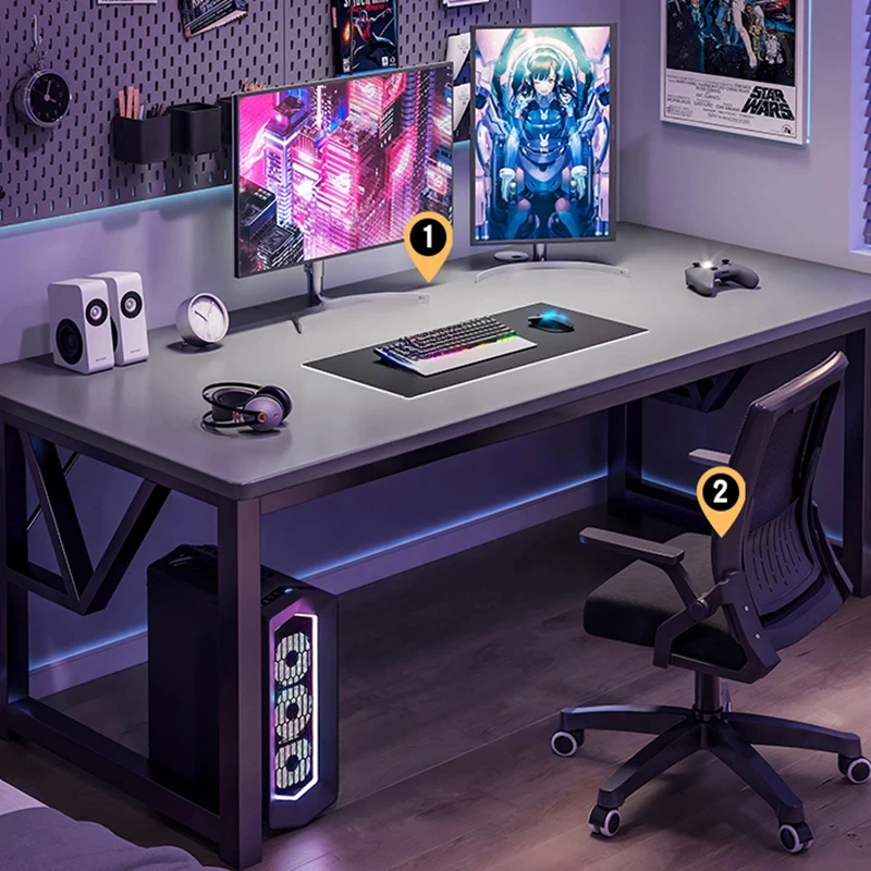 Modern Manmade Board E-sports Tables For Office Furniture Computer Table Thicken simple Design Leisure Bedroom Gaming Table Z