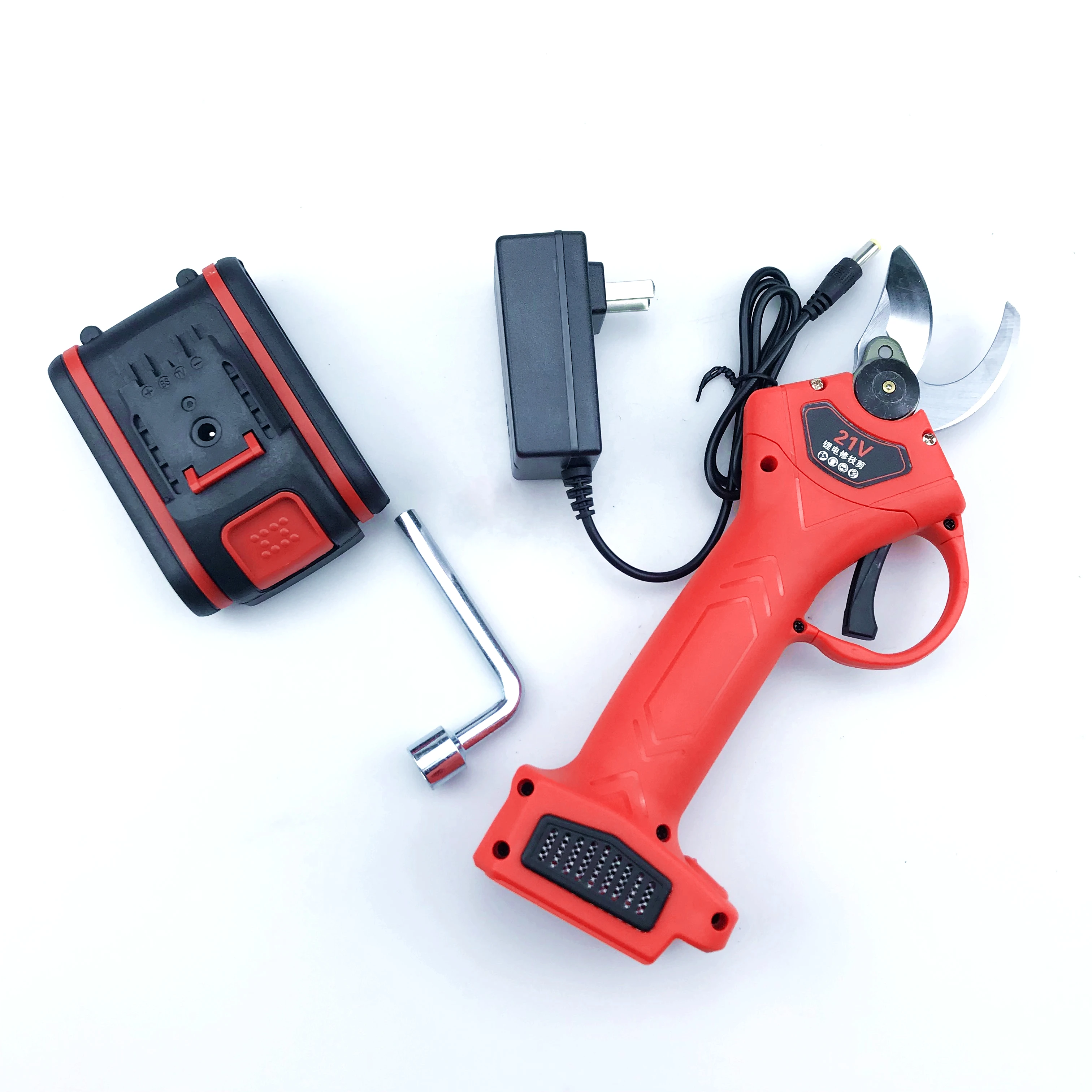 

Portable Tree Branch Cutter Battery Powered 16.8V/21V Electric Vineyard Pruning Shears /Pruners/Scissors