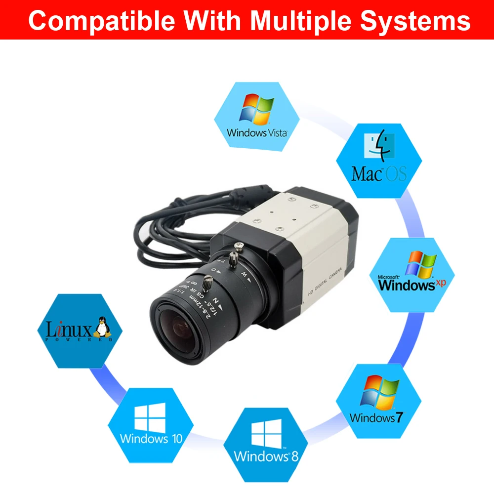 HD الصناعية 4K 8MP IMX415 USB كاميرا 5MP IMX335 مع 2.8-12 مللي متر عدسة التكبير فاريفوكال USB2.0 PC كاميرا فيديو UVC OTG ل Liv