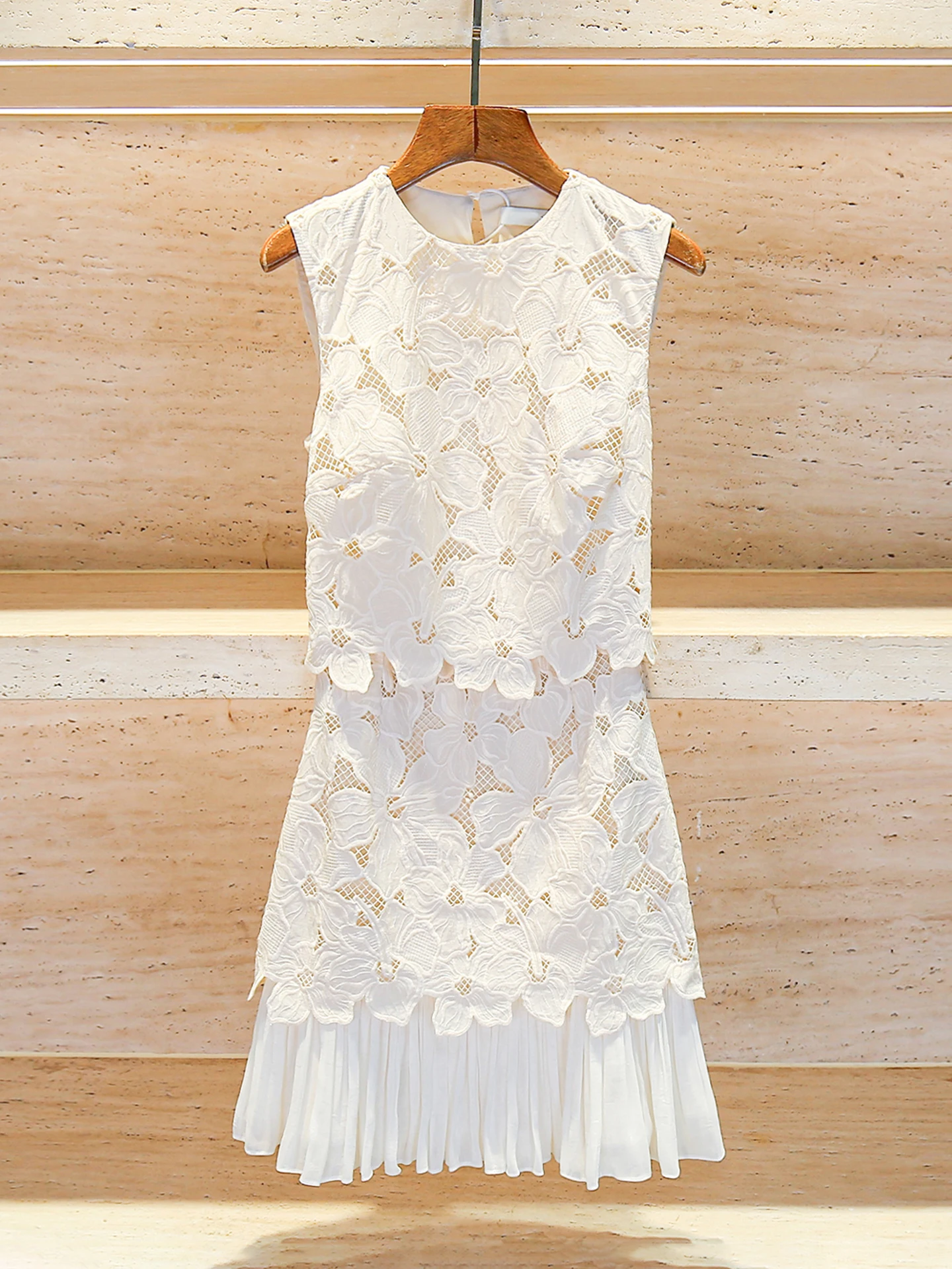 

Ele Embroidered Waist-Cinching Svel Lace Dr High Waist Commute Sle Summer Faion Simple Design ort Skirt