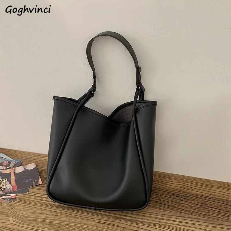 Vintage Shoulder Bags Women Underarm PU Leather Totes Large Capacity All-match Ladies Portable Shopping Travel Handbags Female