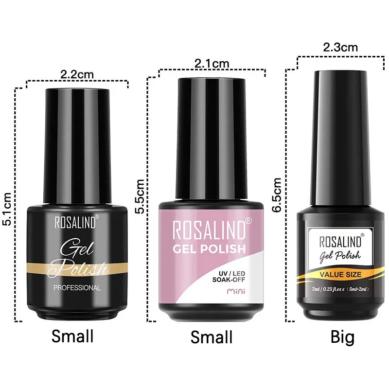 Rosalind gel nagellak 7ml basis top coat voor inweek gel polish nodig uv led gel semi-permanente vernissen ontwerp nail art