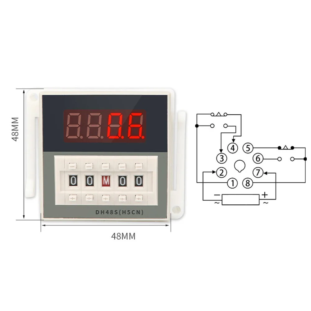 Digital Display Time Delay 12V-220V Adjustable For Outdoor Billboards Programmable With Socket Base Accessories