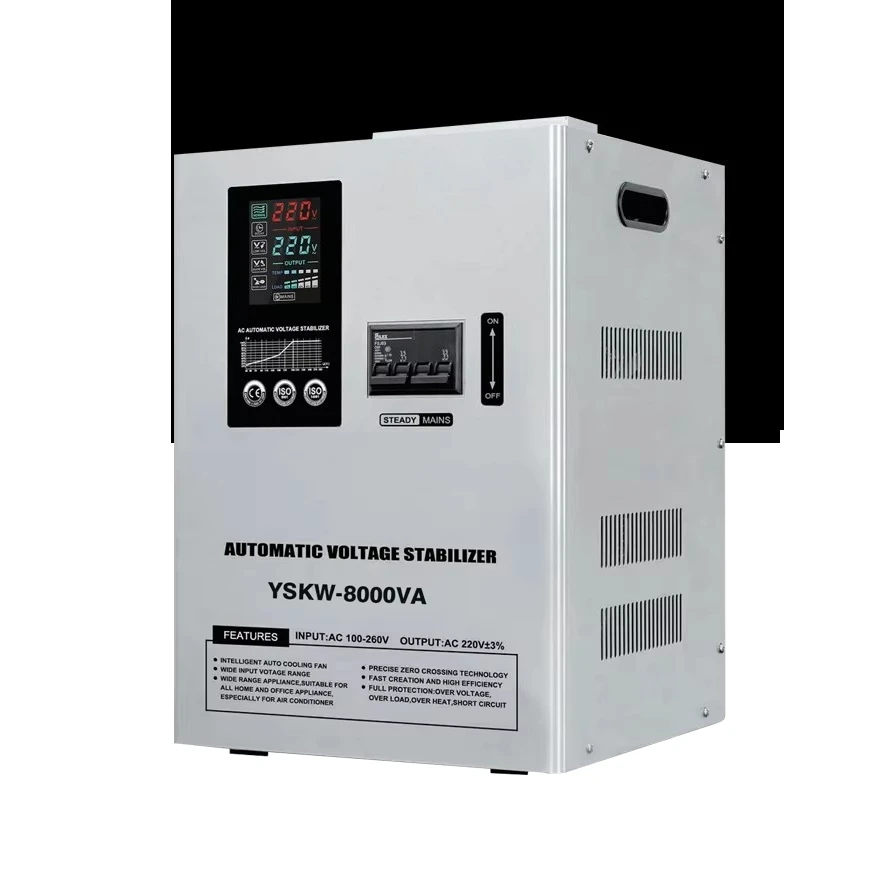 Automatic Servo Motor Control Single Phase 10KVA-30KVA Voltage Stabilizer Automatic Voltage Regulator for SVC