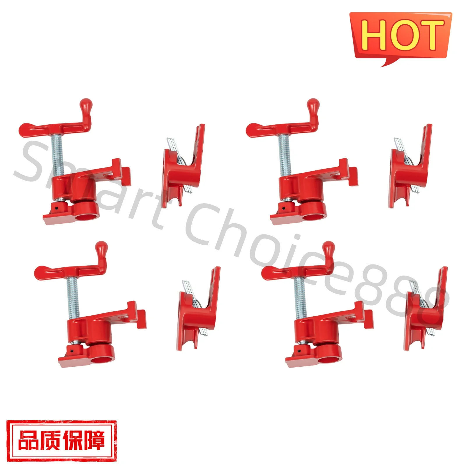 

4 упаковки, зажим для труб для склеивания древесины, 3/4 дюйма, сверхмощный PRO, деревообрабатывающий чугун, сделай сам, столярный ручной инструмент, гаджет