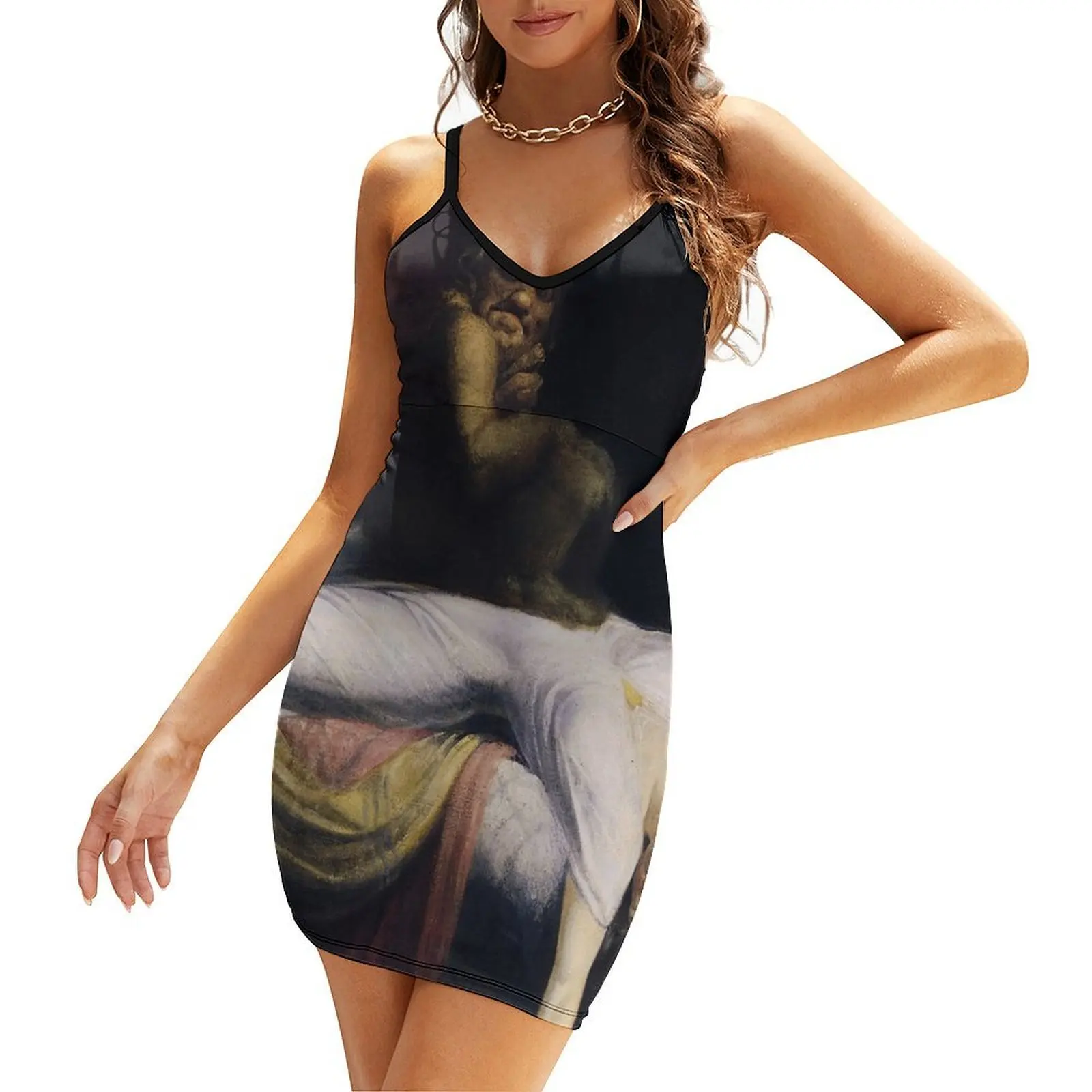 

THE NIGHTMARE - JOHN HENRY FUSELI Sling Dress Dress vintage summer dress women 2025 dresses korean style