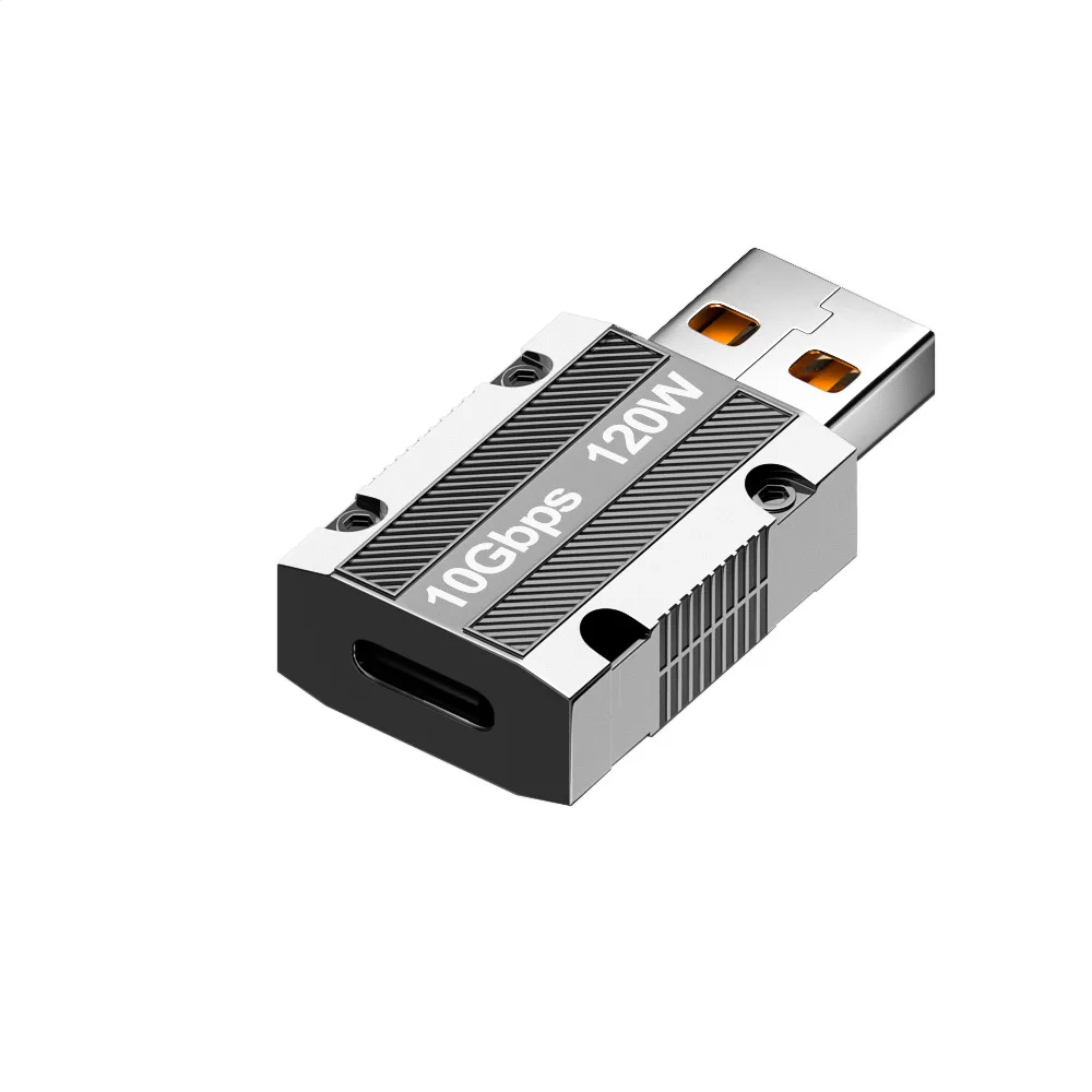 Usb 3.1 Gen2 адаптер для передачи данных из цинкового сплава с разъемом Usb Type-c 120 Вт