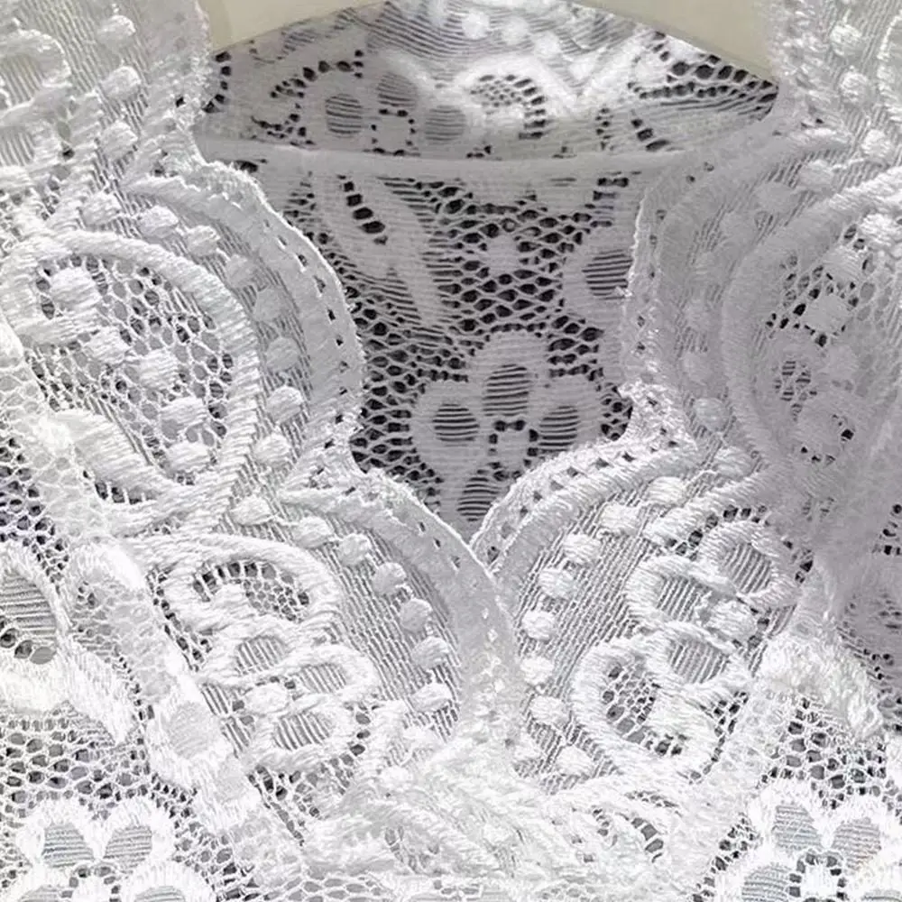 

Casual Sleeveless Lace Pullover Tops See-through Blouse Cami Top Shirt Slim Underwear Vest Corset for Women