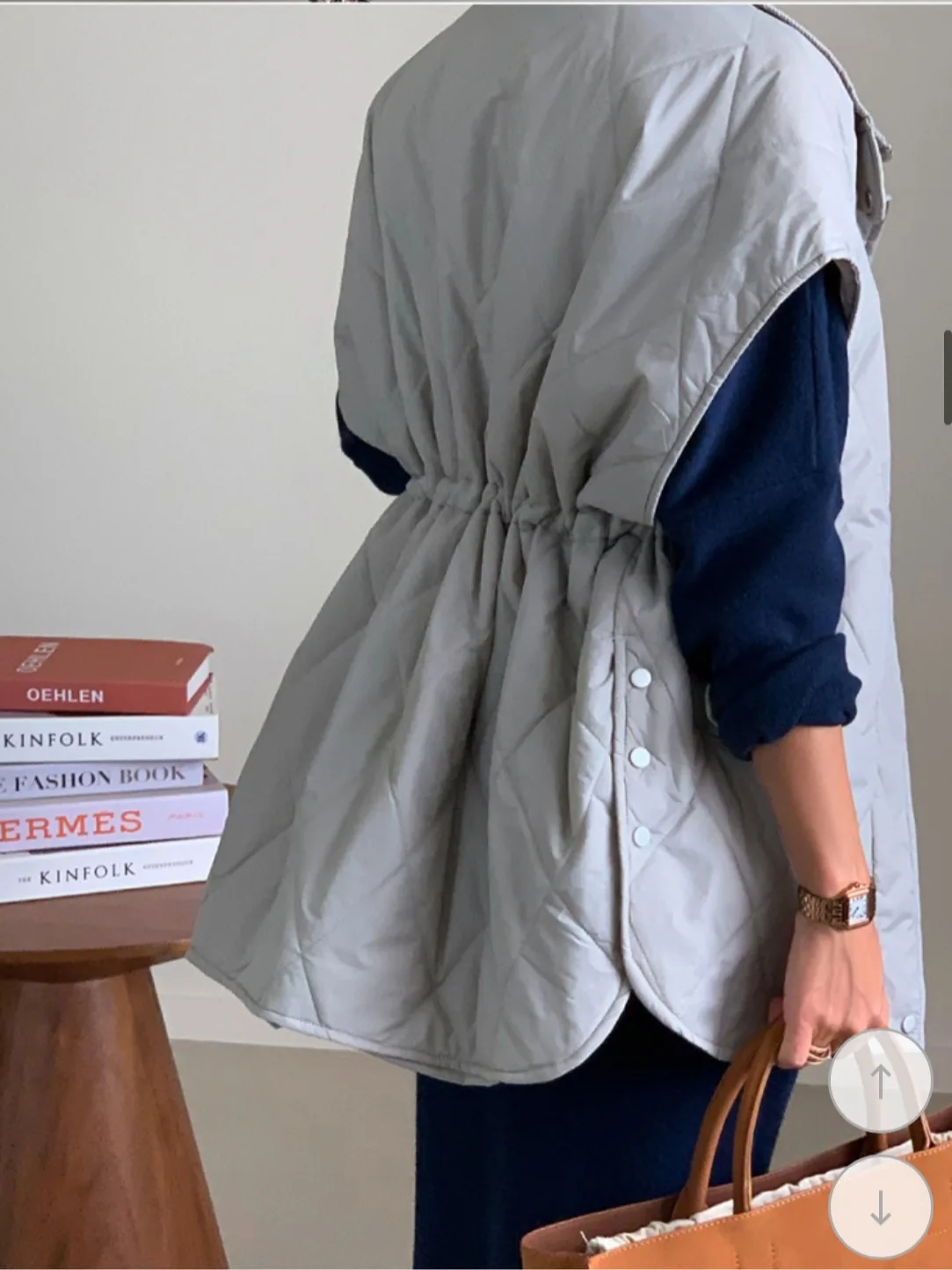 

Korean Sle Dstring Cotton Vest JL Commute Sle Regular Fit Medium Softn Other Fabric Autumn Winter Women's Sweater